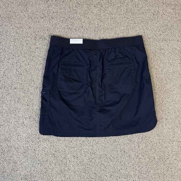 Chicos Poplin Pull On Black Mini Skort US Women's 14 Plus - Picture 2 of 6